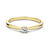 MissSpring Miss Spring Ring MSR525 geelgoud met briljant 0.05ct PW