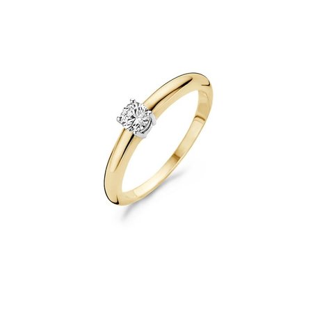 Blush Blush Ring 14k bicolor met zirkonia 1067BZI