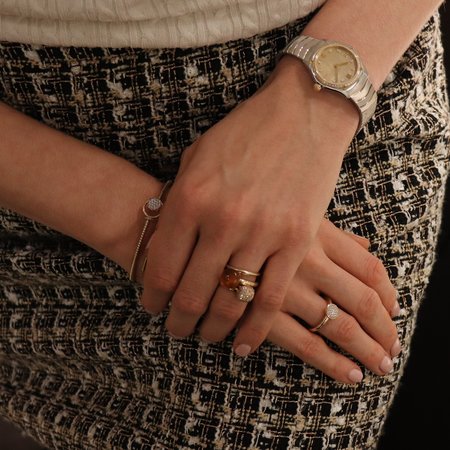 Tirisi TIRISI Armband Amsterdam 18k Geelgoud met diamant TB2088D(2T)