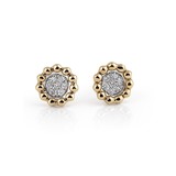 AL CORO AL CORO Oorstekers Palladio 18k Geelgoud met diamant E2171G