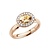 Mrs.Janssen Mrs.Janssen Ring Balance 14k Rosegoud met Morganiet en Diamant 600680