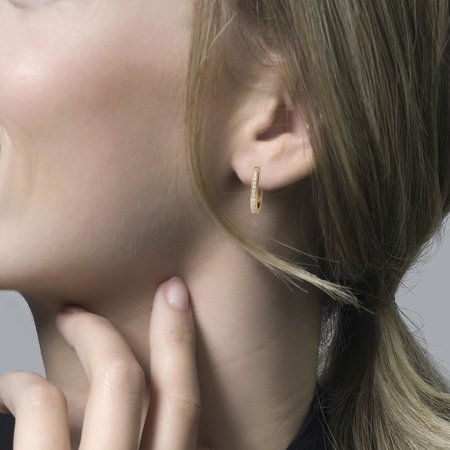 Blush Blush Creolen 14k geelgoud met zirkonia 7234BZI