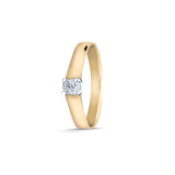 R&C R&C Ring Marise 14krt geelgoud met briljant 0.10ct si RIN0081