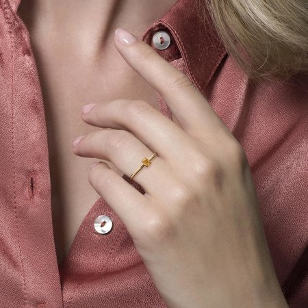 Blush Blush Ring 14k geelgoud met Citrien 1204YCI