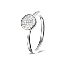 Mrs.Janssen Mrs.Janssen Ring 14k Witgoud met 0.12ct diamant 604199