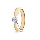 R&C R&C Ring Elise 14k geelgoud met 0.30ct R/Si diamant RIN0083L-0.30-SR-GW