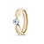 R&C R&C Ring Elise 14k geelgoud met 0.30ct R/Si diamant RIN0083L-0.30-SR-GW