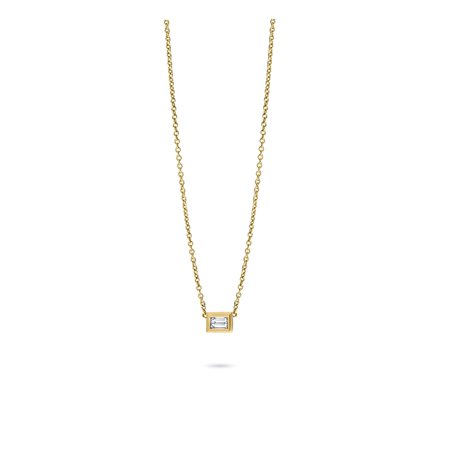 MissSpring  Miss Spring Collier MSC613 Collier Brilliantly baquette 14kts geelgoud 606148