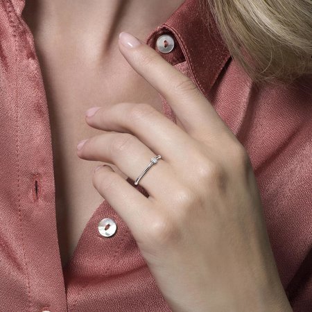 Blush Blush Ring 14k witgoud met zirkonia 1198WZI