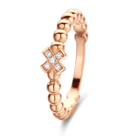 Bron BRON Ring Joy 18k Roségoud met diamant 8RR4746BR