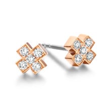 Bron BRON Oorstekers Joy 18k Roségoud met diamant 8OR4805BR