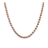 HuisCollectie HuisCollectie Collier 14k bicolor fantasie schakel 4 mm breed 24300