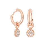 Bron BRON Creoolaanhangers Stardust 18k Roségoud met diamant 8OR4817BR