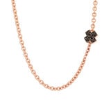 Bron BRON Collier Joy 18k Roségoud met diamant en Saffier 8CR440545CBRZK