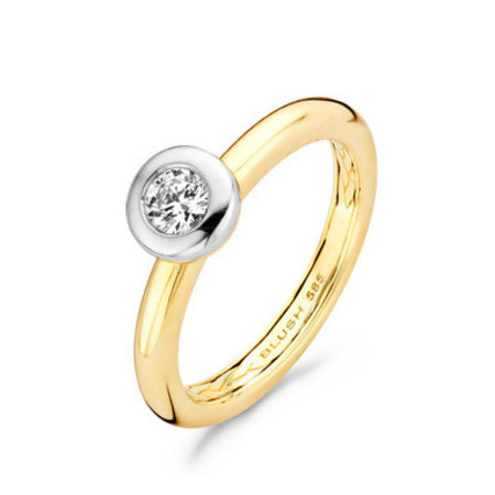 Blush Blush Ring 14k bicolor met zirkonia 1113BZI