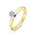 Blush Blush Ring 14k bicolor met zirkonia 1113BZI