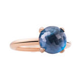 Bron BRON Ring Catch 18k Roségoud met London Blue Topaas 8RR4782TLR