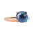 Bron BRON Ring Catch 18k Roségoud met London Blue Topaas 10mm 8RR4782TLR