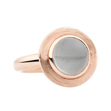 Bron BRON Ring Solar Roségoud 18k met Aquamarijn 10mm 8RR4841AQC