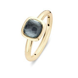 Tirisi Moda TIRISI Ring 18k Geelgoud met hematite doublet TR9706HMP