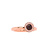 Bron BRON Ring Sushi 18k roségoud met rookkwarts en diamant 8RR4567SQPBR