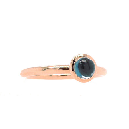 Bron BRON Ring Sushi Mini 18k Roségoud met London Blue Topaas 8RR4851TLC