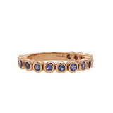 Bron BRON Ring Confetti Roségoud 18k met blauw saffier 8RR4713LAKE