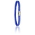 Albanu ALBANU Armband blauw gevlochten Cord met stalen sluiting 6mm-19cm