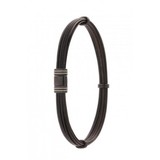 Albanu Albanu Armband Olifant 6mm  Zwart Pvd met witgouden Sluiting 615N EL OR