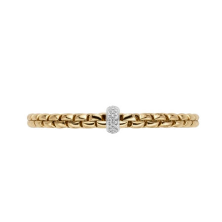 Fope FOPE Armband Flex-It EKA 18k Geelgoud met 0.37ct diamant 721B PAVE