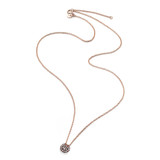 Burato BURATO Collier 18k Roségoud met 0.09ct bruin diamant 42cm BO158