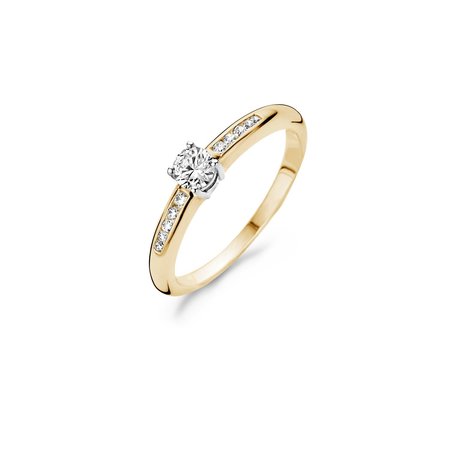 Blush Blush Ring 14k bicolor met zirkonia 1155BZI