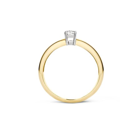 Blush Blush Ring 14k bicolor met zirkonia 1155BZI