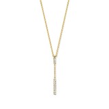 Mrs.Janssen MRS.Janssen Ankercollier geelgoud 14k met diamant 0.06ct 608895