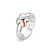Tirisi Moda TIRISI Moda Ring Kisses Zilver met 18k roségoud en diamant TM1079D(2P)