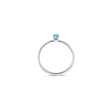 Blush Blush Ring 14k Witgoud met Blauwe Topas 1204WBT