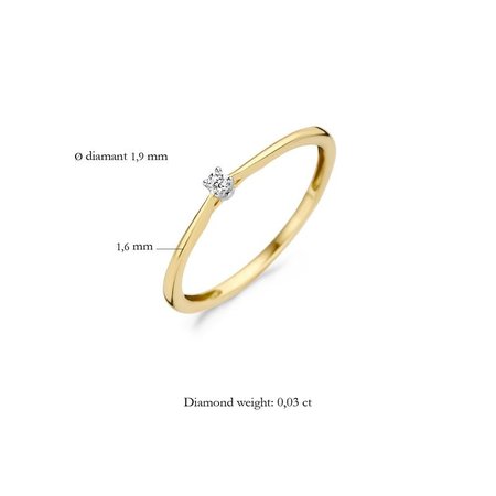 Blush Blush Diamonds Ring 14k geelgoud met diamant 1620BDI