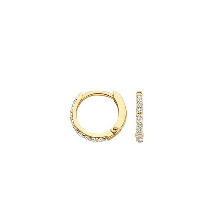 Blush Blush Creolen 14k geelgoud met zirkonia 7268YZI