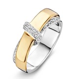 HuisCollectie HuisCollectie Ring bicolor goud 14k diamant 0.23crt H/Si 609112