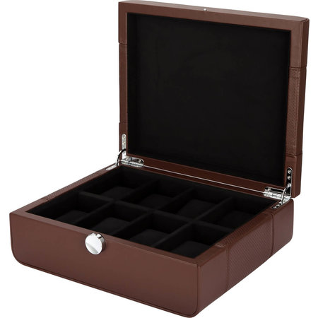 Benson Benson  Black Series bruine horlogebox voor 8 horloges