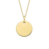 Minitials Minitials Kleine Disc Collier 18k geelgoud 607766