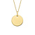 Minitials Minitials Kleine Disc Collier 18k geelgoud 607766