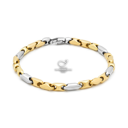 HuisCollectie HuisCollectie Armband 14k Bicolor goud 613839