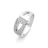 HuisCollectie HuisCollectie Ring 14k Witgoud met 0.33ct W/VSI diamant mt 17 -602192