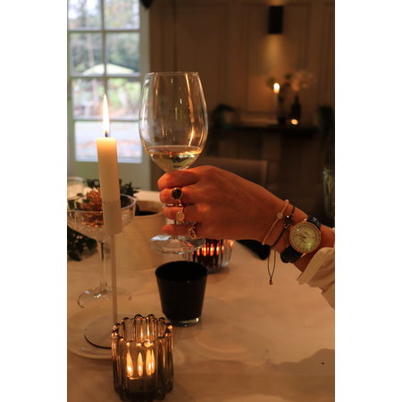 Bron BRON Ring Toujours Ajour 18k Roségoud met Onyx 8RR4843ON