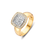 Tirisi Moda Tirisi Milano Due Ring 18k geelgoud met diamant TR9762D(2T)