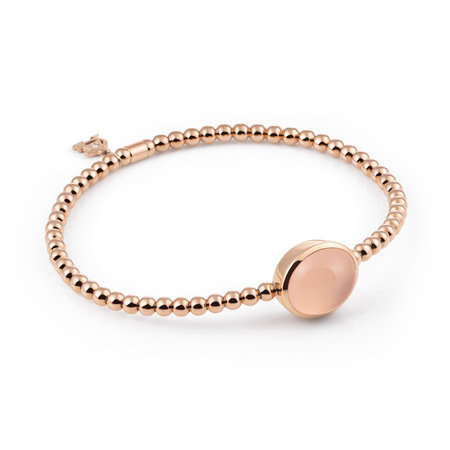 AL CORO AL CORO Armband Stretchy 18k Roségoud met Chalcedoon A981PCR