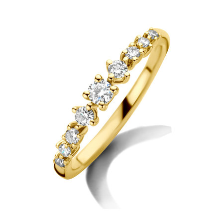 HuisCollectie HuisCollectie Ring 14k Geelgoud Alliance met 0.32ct briljant 609151