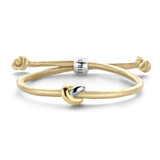 Tirisi Moda TIRISI Armband Vegan Infinity loop goud, zilver TM2219GD (2T)