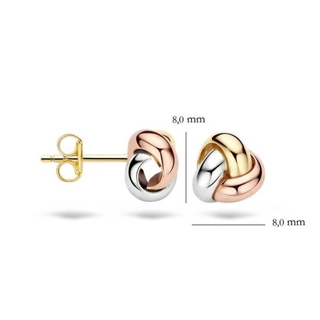 Blush Blush Oorknoppen 14k Tricolor goud 7145WYR
